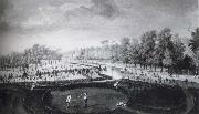 Peter Andreas Rysbrack View from across the new gardens toward the Bagnio oil painting